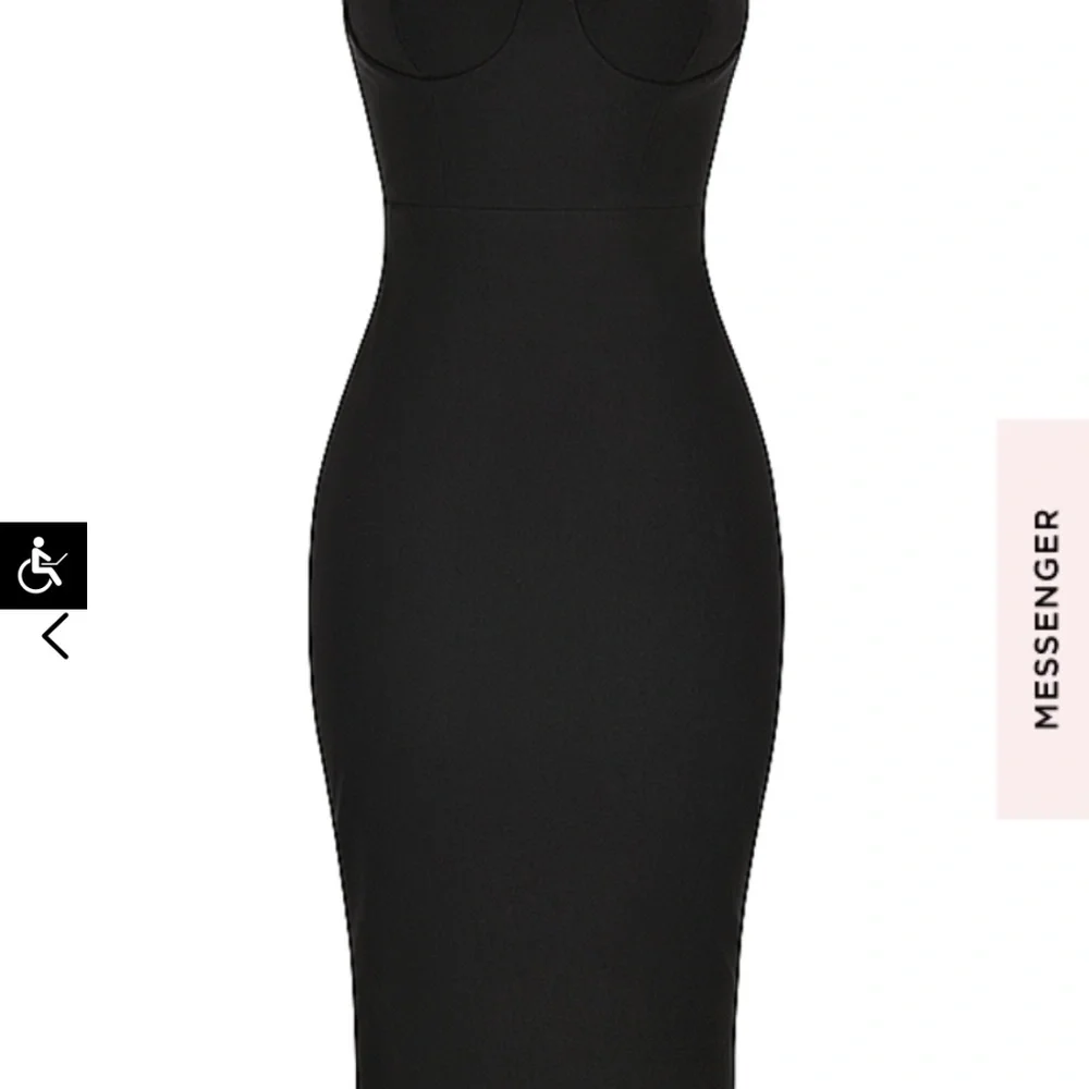 Lucia BLACK STRAPLESS CORSET MAXI DRESS - Picture 4 of 7